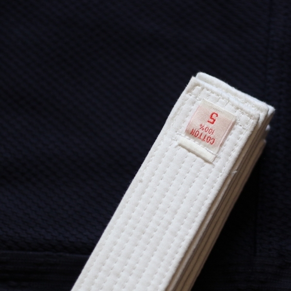 BELT / OBI WHITE - BAMBOO COTTON